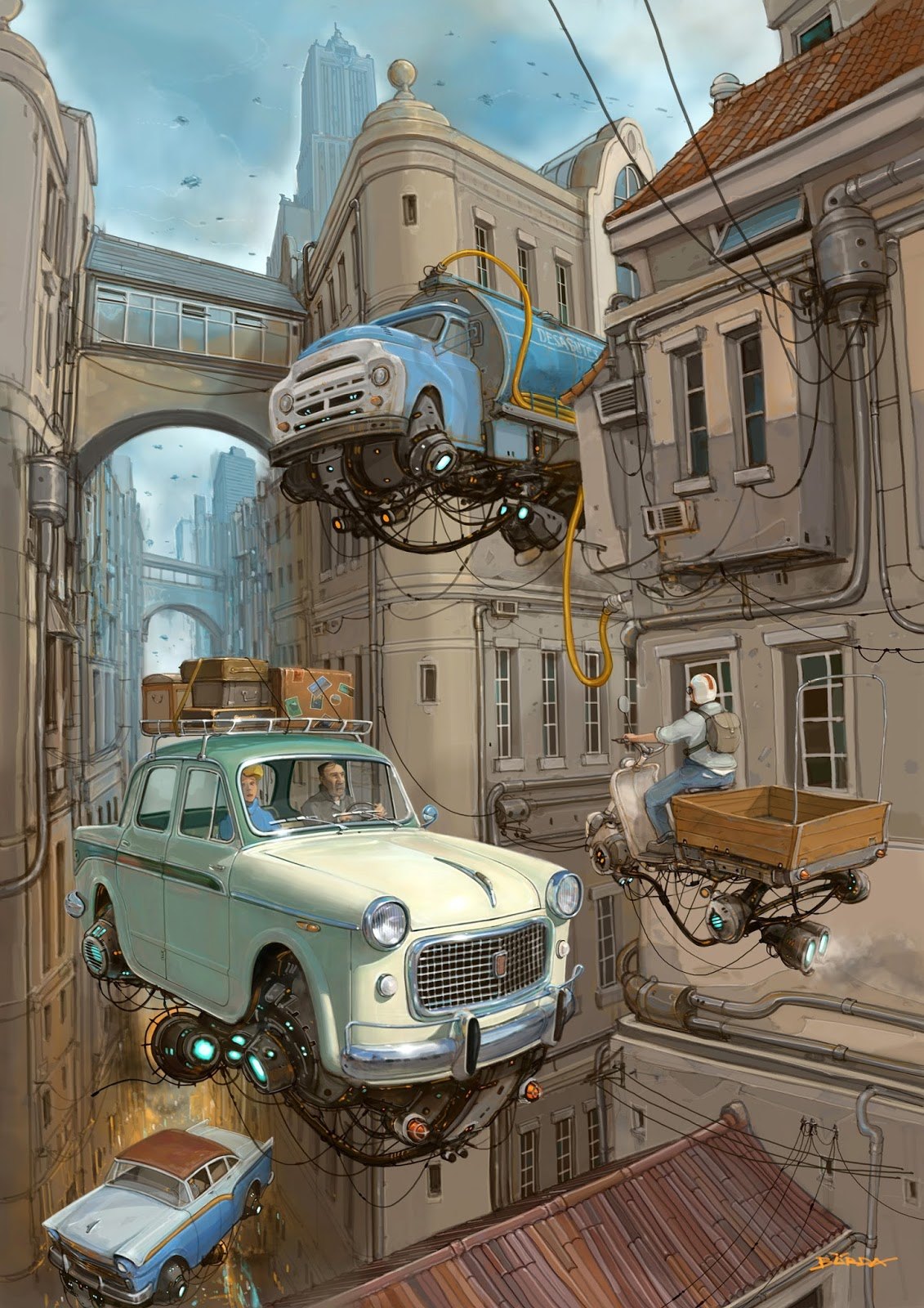 1131x1600, 391 Kb / улица, летающие, машины, авто