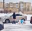 свинья, девушка