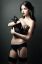 женщина, кошка, гот, чулки, пояс, Фелис Фавн, Felice Fawn