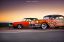 мускулкары, авто, закат, рассвет, красный, оранжевый, Мустанг, Форд,  americanmuscle
