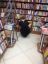 блондинка, книги, библиотека