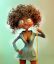 3D, vray, тётя, метр, улыбка, роллтон, доширак