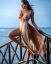 сиськи, причал, море, платье, педикюр, брюнетка, Хоуп Бил, Hope Beel