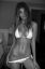 ч/б, бикини, взгляд, Camila Morrone