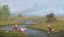 Jakub Rozalski, речка, стирка, мостки, луг, корабль, роботы