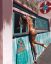 блондинка, бикини, вывеска, доски, солома, гирлянда, загар, Valentina Lequeux
