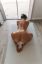 женщина, коврик, двери, Amanda Nicole
