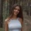 майка, соски, улыбка, лес, Viki Virgo, Виктория Макаренко