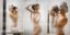 сиськи, фотоаппарат, душ, полотенце, триптих