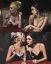 две, женщины, сигареты, дым, бокалы, жест, Fabian Perez, картина