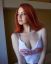 Рыжая, веснушки, майка, Ann Umbird