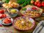 еда, плов, шашлыки, шурпа, салат, тарелки, лук, помидоры, булки, зира