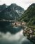 озеро, часовня, дом, катер, Hallstatt, Халльштатт, Гальштат