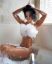 брюнетка, сидит, ванная, пена, жалюзи, Ariana James