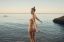 Jessica Larusso, голая, попа, море, вода, берег, шишка, ямочки