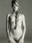 Angela Lindvall, коса, голая, мохнатка, ч/б