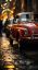 автомобиль, классика, ретро, Fiat 500, брусчатка