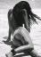 Isabeli Fontana, песок, браслет, море, ч/б