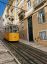 фуникулер, Лиссабон, Bica Funicular, граффити, рельсы, город, ступени