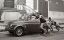 Raffaele Celentano, fiat-500, ч/б , машинотолкание, автомобиль, девушка, парни