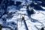 Andorra, Roc del Quer памятник, cнег,