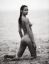 Lais Ribeiro, голая, мокрая, попа, ч/б