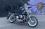 harley davidson, мотоцикл, забор, ромашка