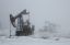Башкирия, снег, месторождение, качалка, нефть, вышка, нефтяная вышка, насос