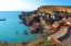 Anchor Bay, Malta, Мальта, гавань, скала, море, лодка, залив, крыши, дома