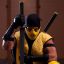 игра, mortal kombat, персонаж, скорпион, костюм, мечи