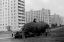 сено, грузовик, спальник, город, Москва, 1967, ч/б