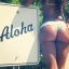 алоха, aloha, сзади, купальник