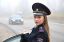 трасса, авто, девушка, форма, полиция, лейтенант