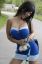 платье, синее, брюнетка, denise milani