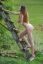 сиськи, попка, голая, стоит, лестница, кусты, поле, шатенка, большие, Femjoy Karoline